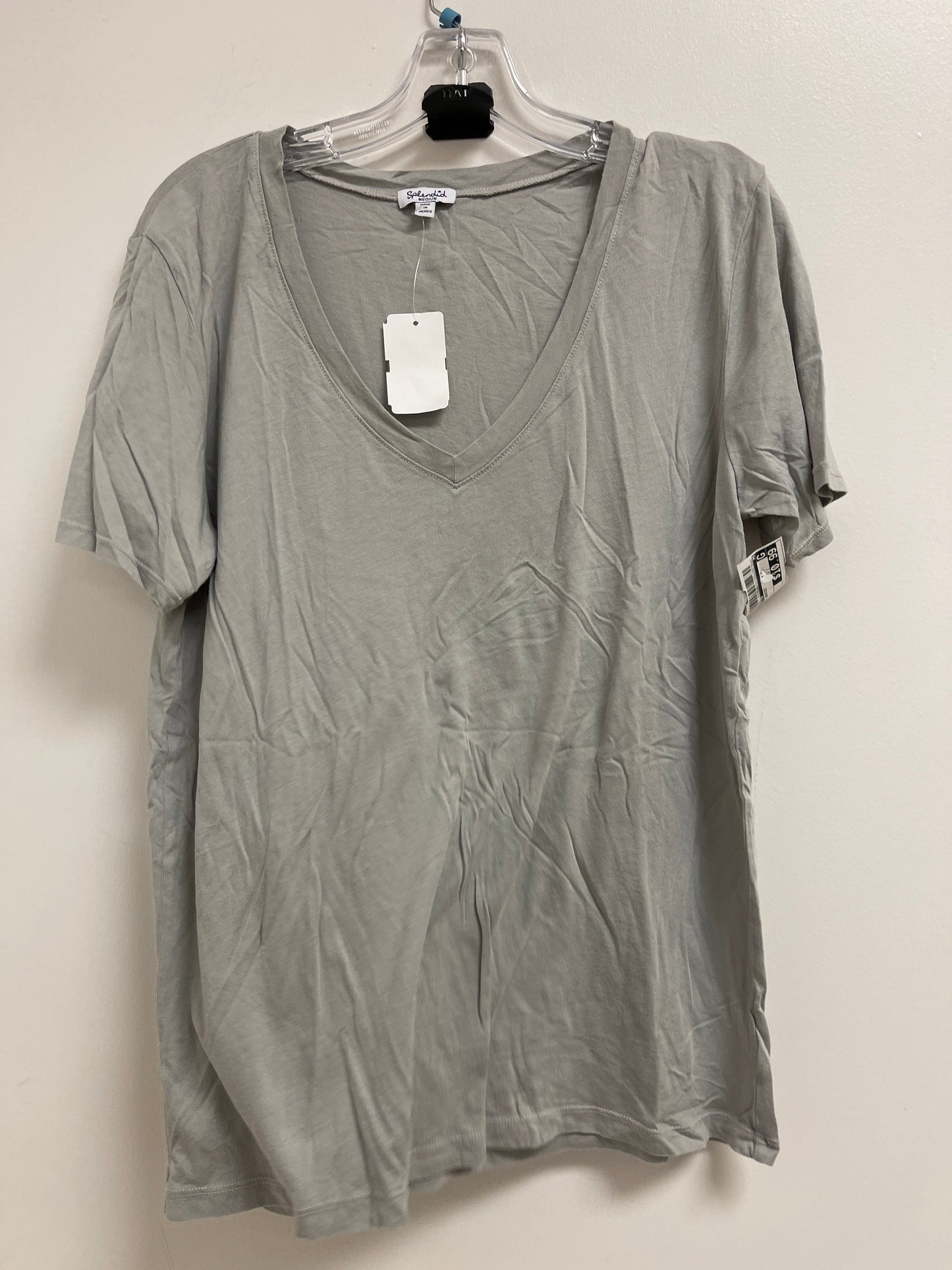 Grey Top Short Sleeve Basic Splendid, Size M