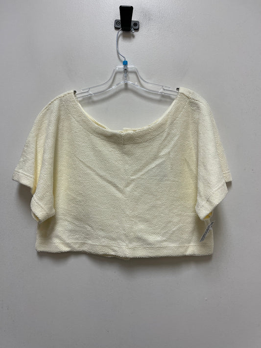 Cream Top Short Sleeve Free People, Size M