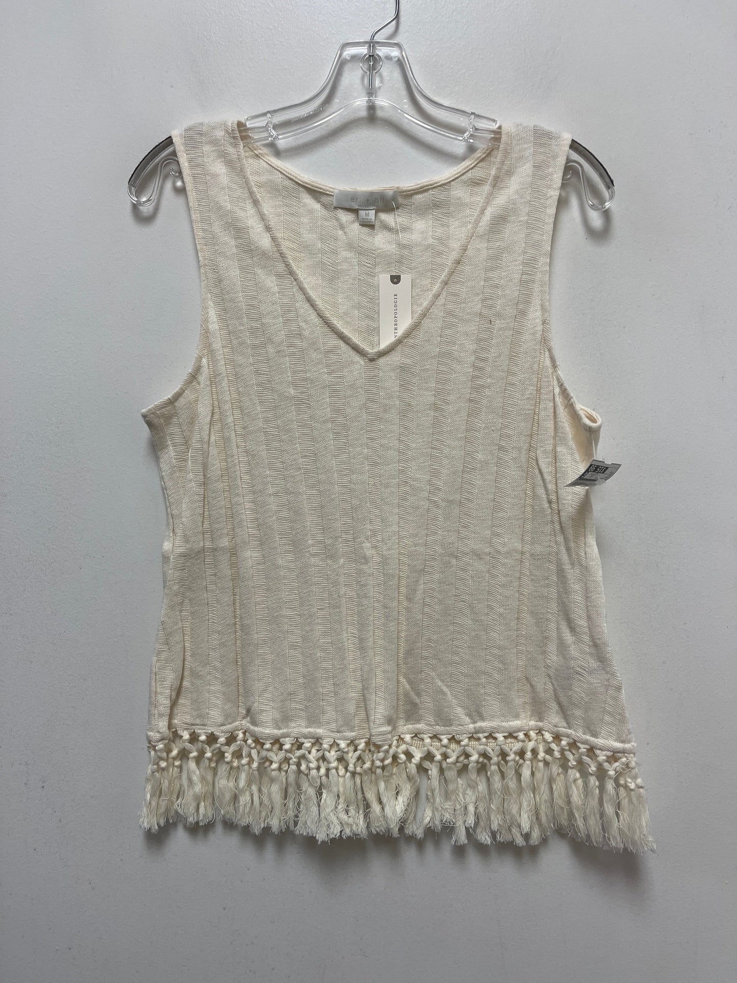 Cream Top Sleeveless Eri + Ali, Size M