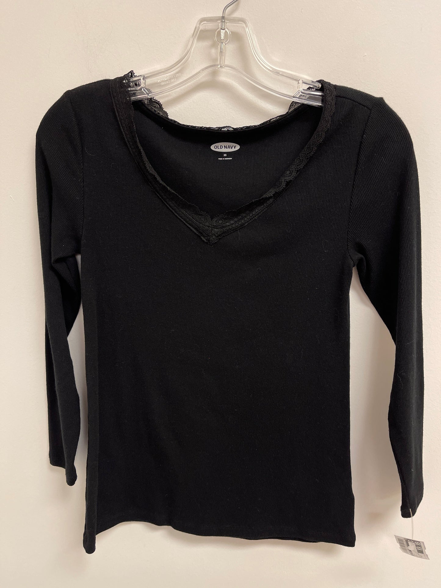 Black Top Long Sleeve Old Navy, Size Xs