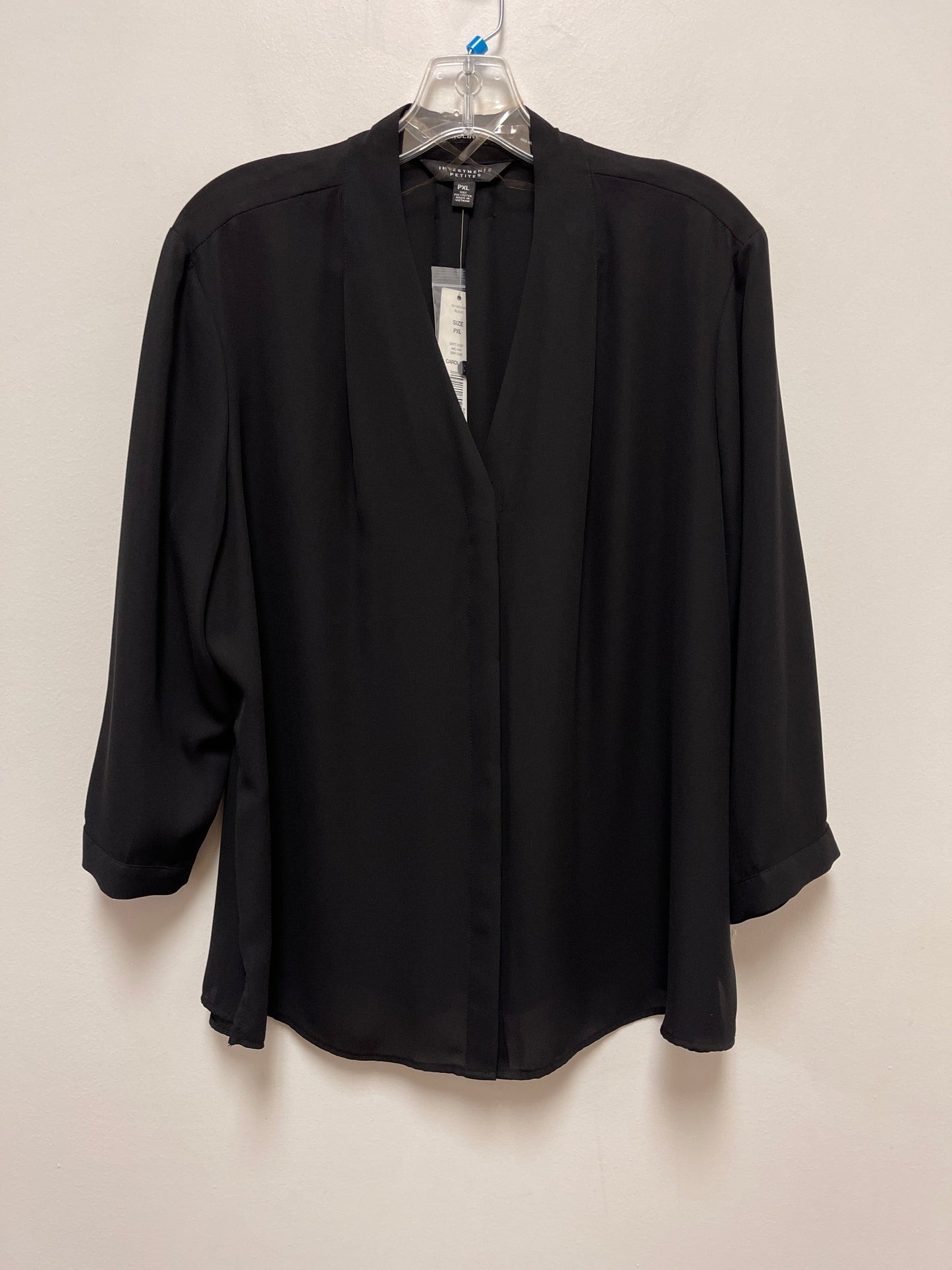 Black Top Long Sleeve Investments, Size Xl