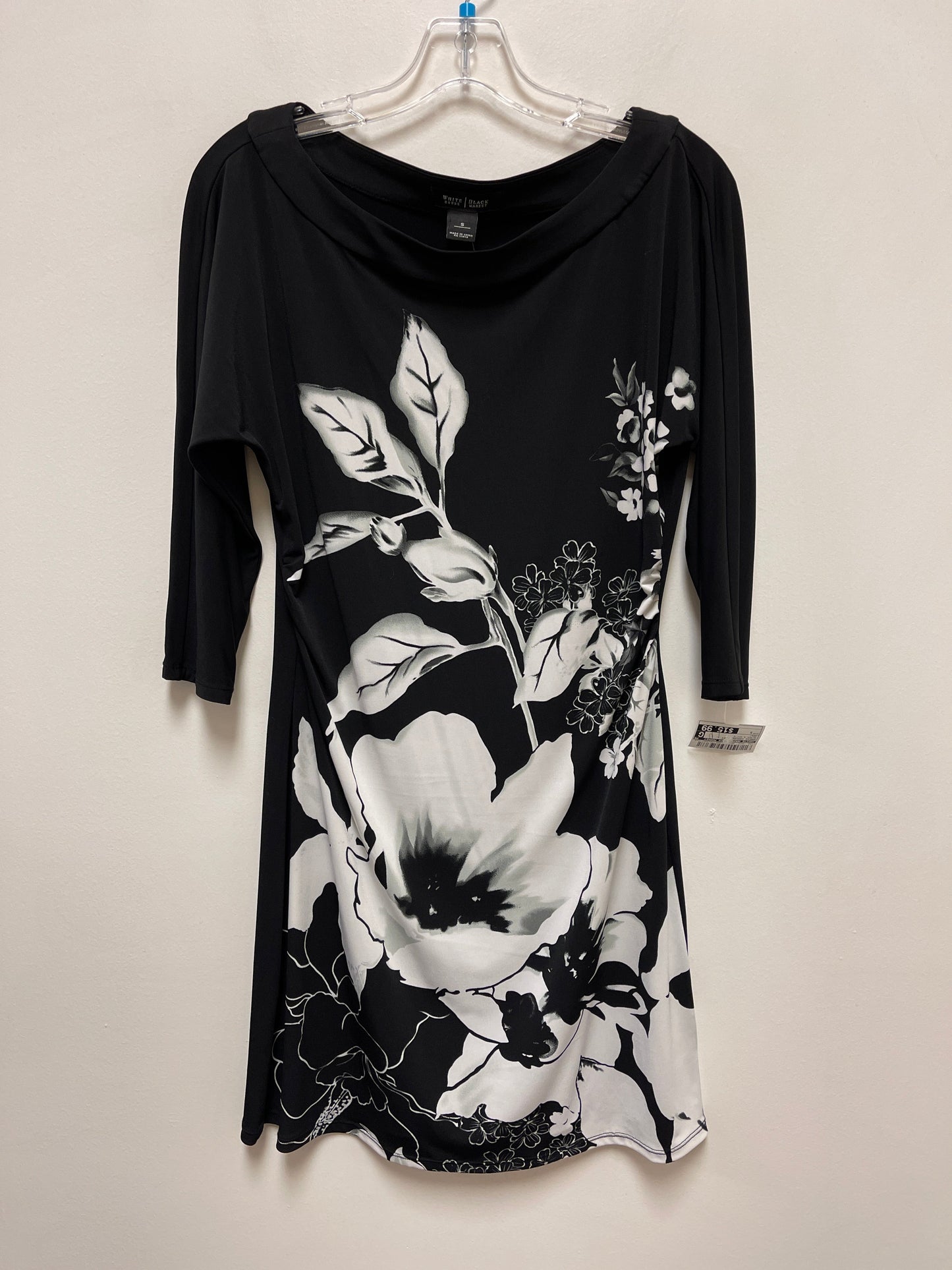 Black & White Dress Casual Midi White House Black Market, Size S