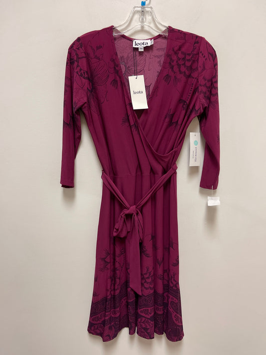 Purple Dress Casual Short Leota, Size M