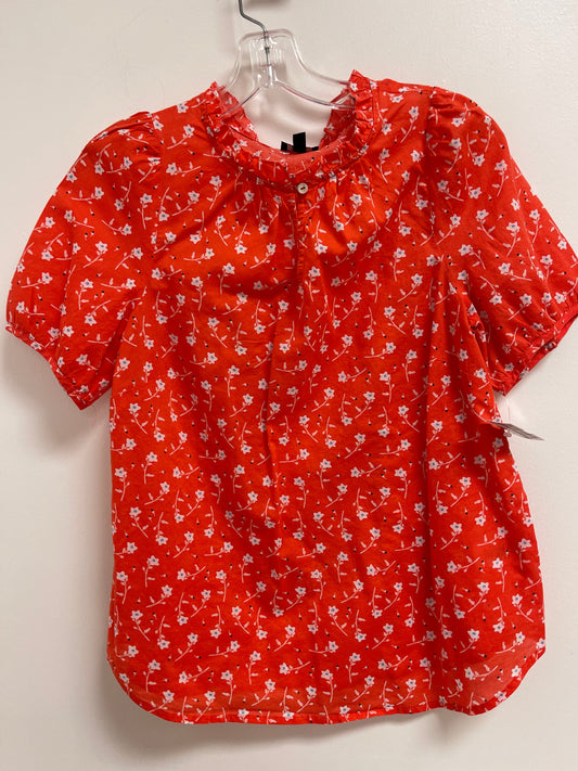 Orange Top Short Sleeve Talbots, Size M