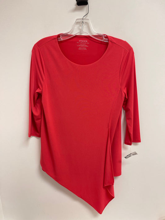 Pink Top Long Sleeve Chicos, Size S