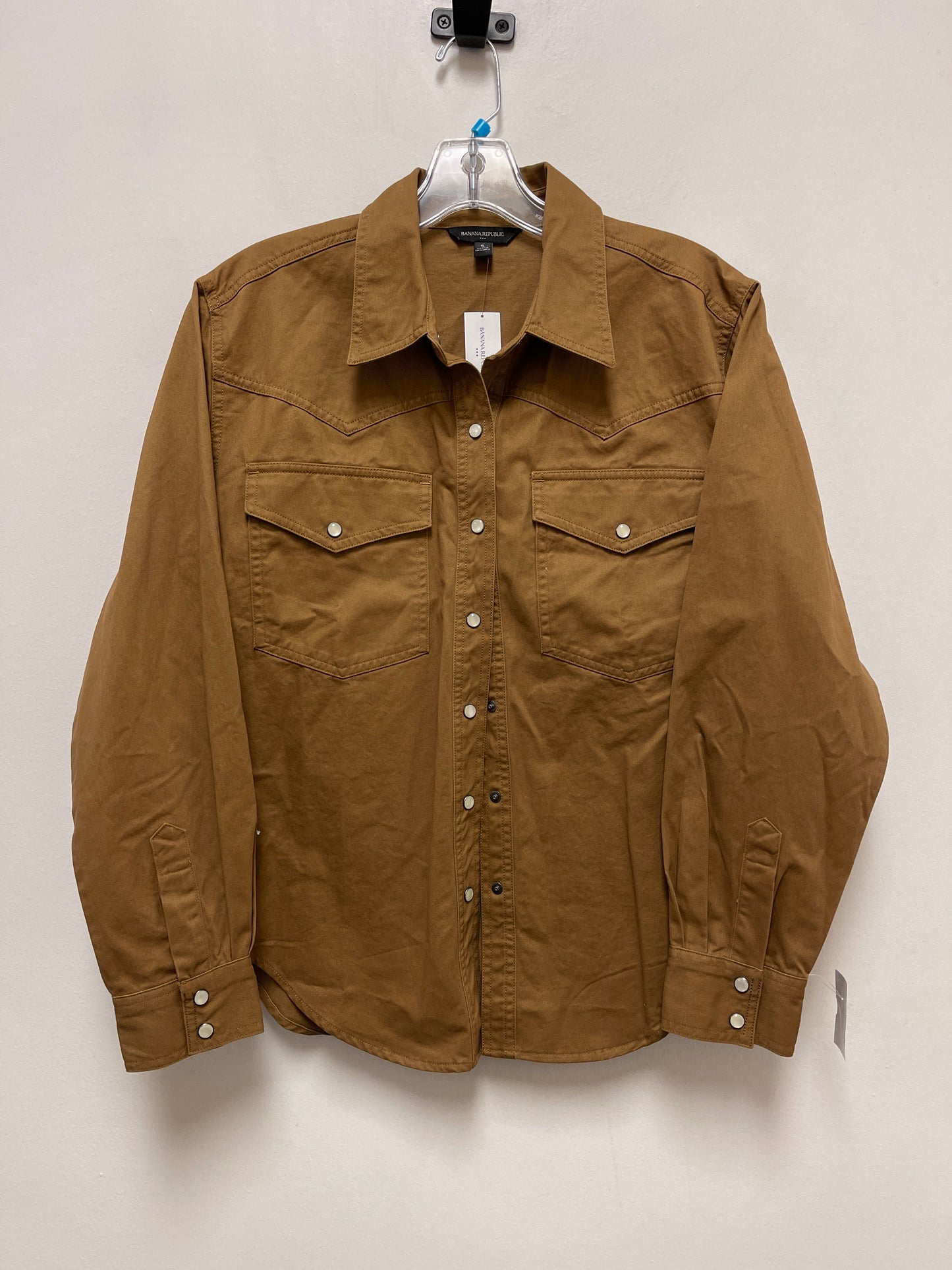 Brown Jacket Shirt Banana Republic, Size S