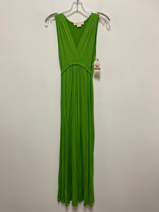 Green Dress Casual Maxi Michael By Michael Kors, Size Xs