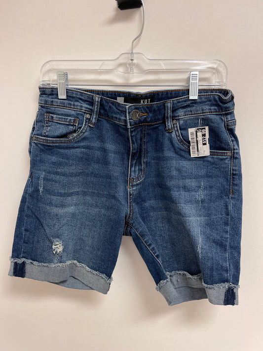 Blue Denim Shorts Kut, Size 6