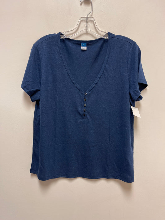 Blue Top Short Sleeve Old Navy, Size M
