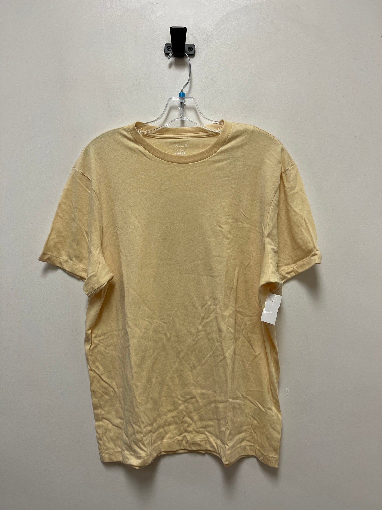 Yellow Top Short Sleeve Basic J. Crew, Size L