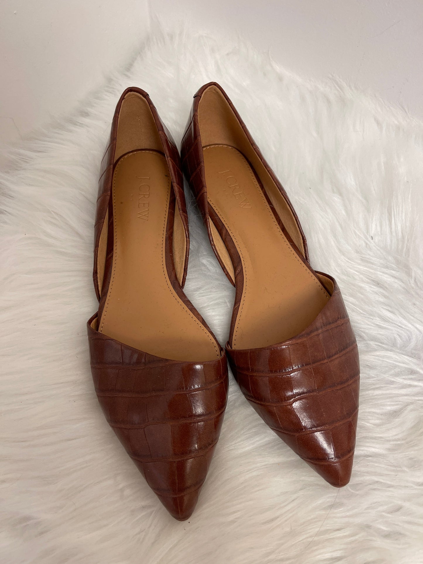 Brown Shoes Flats J. Crew, Size 7