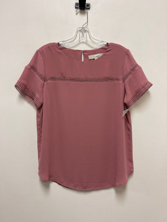 Mauve Top Short Sleeve Loft, Size S