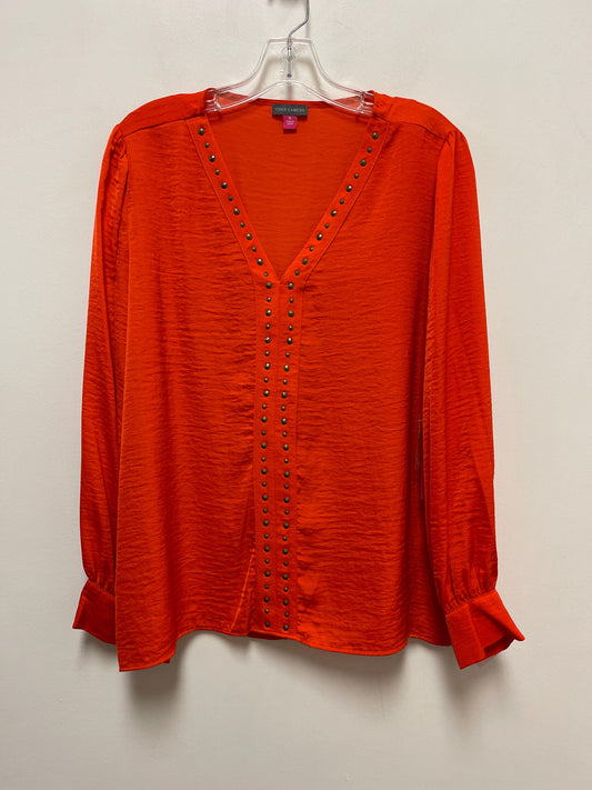 Orange Top Long Sleeve Vince Camuto, Size Xl
