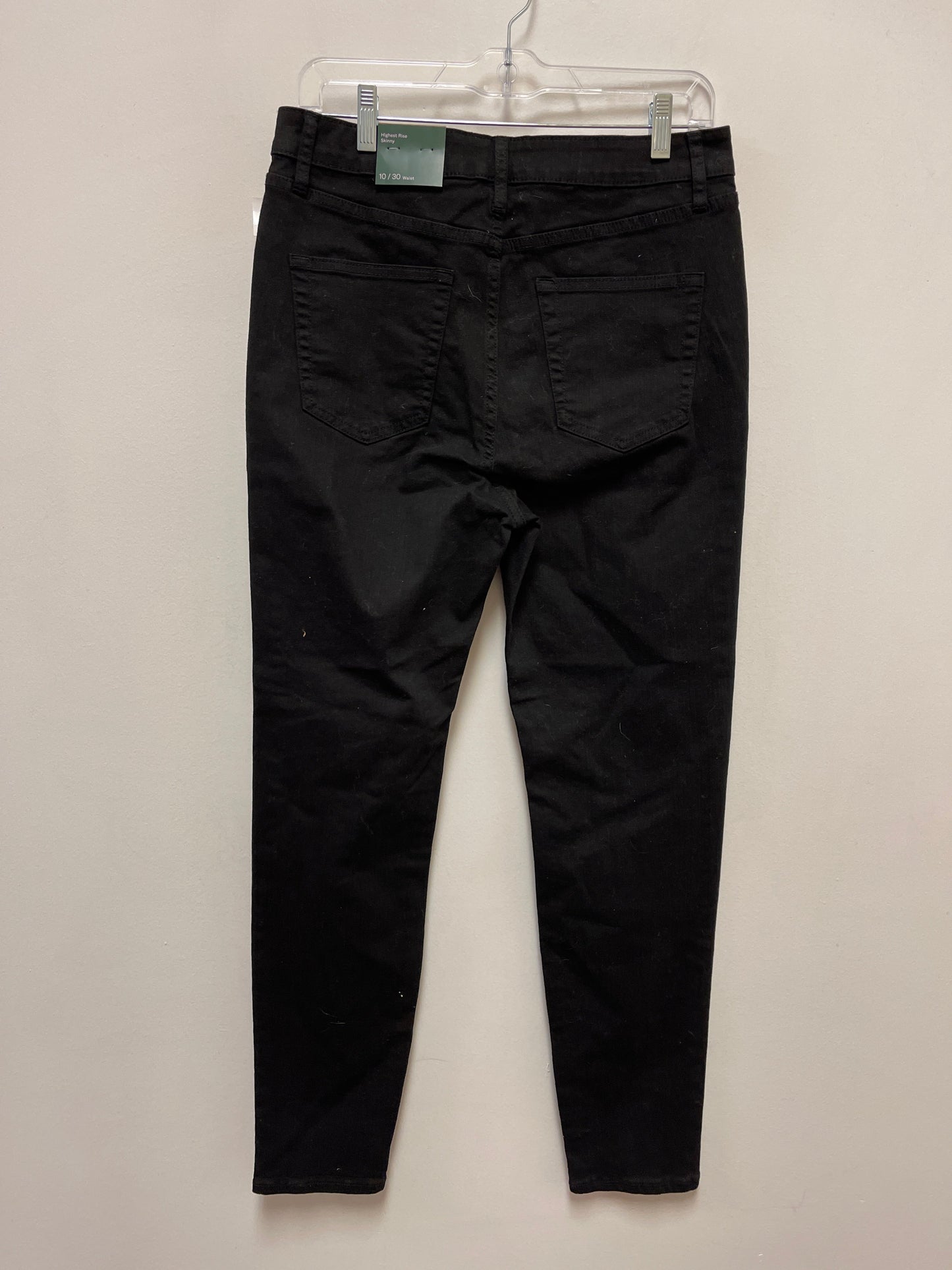 Jeans Skinny By Wild Fable In Black Denim, Size: 10