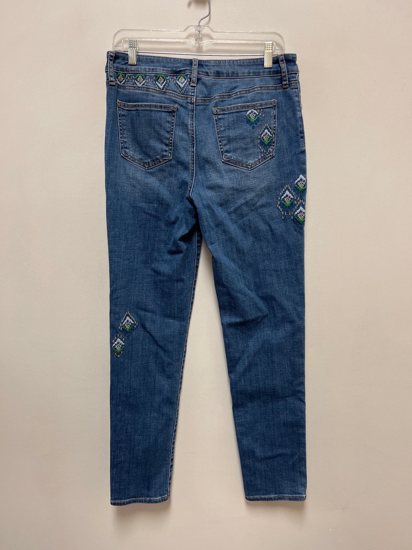 Jeans Boyfriend By Chicos In Blue Denim, Size: 6