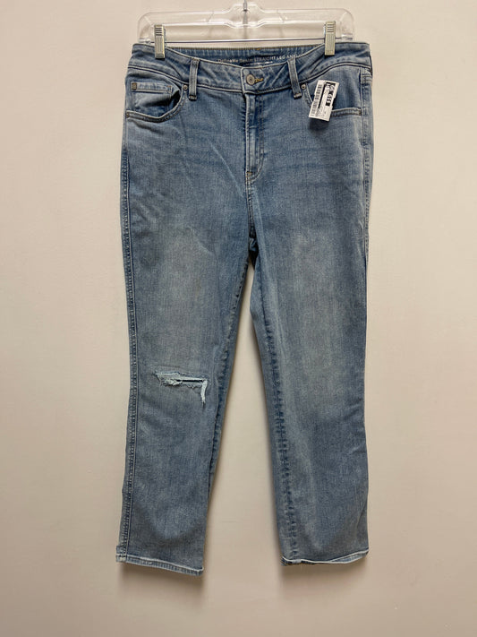 Jeans Straight By Chicos In Blue Denim, Size: 10