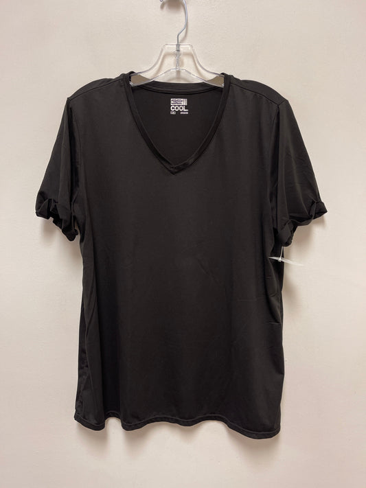 Athletic Top Short Sleeve By 32 Degrees In Black, Size: L