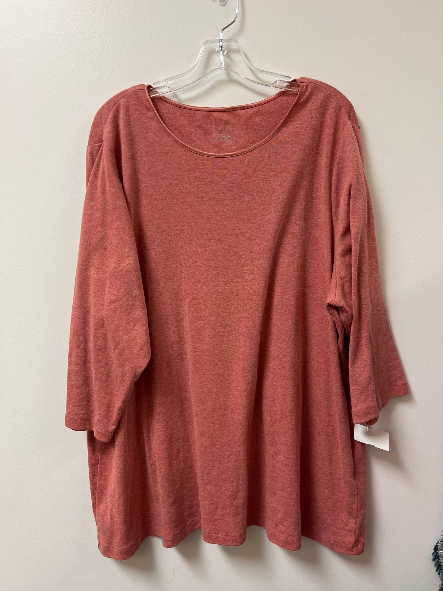 Top Long Sleeve By Cj Banks In Red, Size: 3x