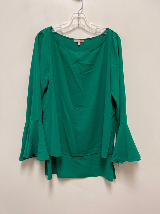 Top Long Sleeve By Gianni Bini In Green, Size: L