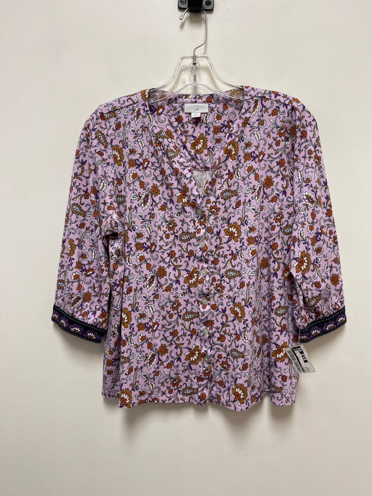 Top Long Sleeve By J. Jill In Purple, Size: M