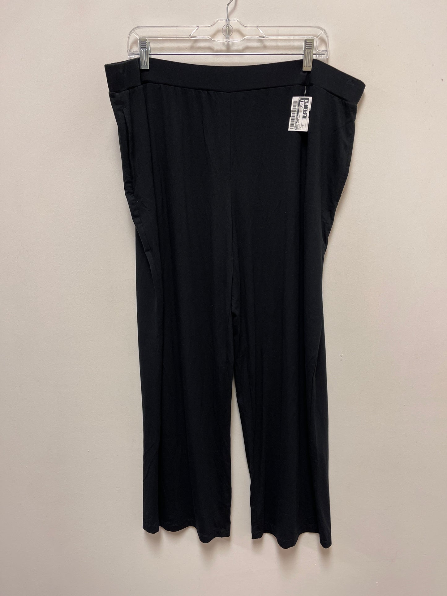 Pants Wide Leg By Susan Graver In Black, Size: 14