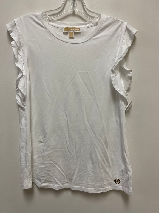 Top Short Sleeve By Michael By Michael Kors In White, Size: M