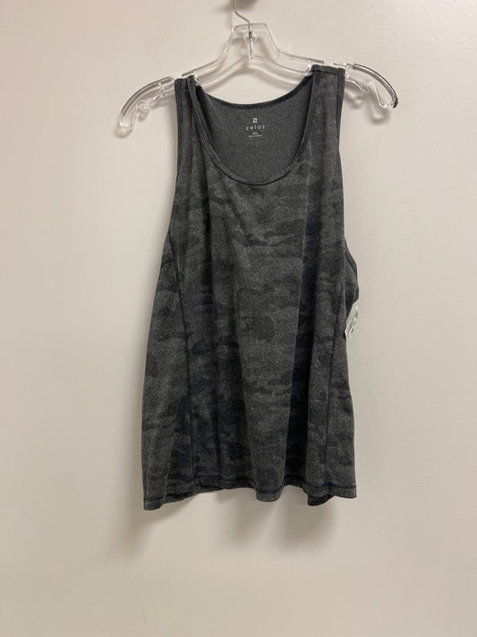 Athletic Tank Top By Zelos In Grey, Size: 2x