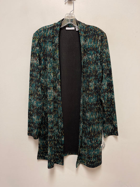 Cardigan By Susan Graver In Black & Green, Size: M