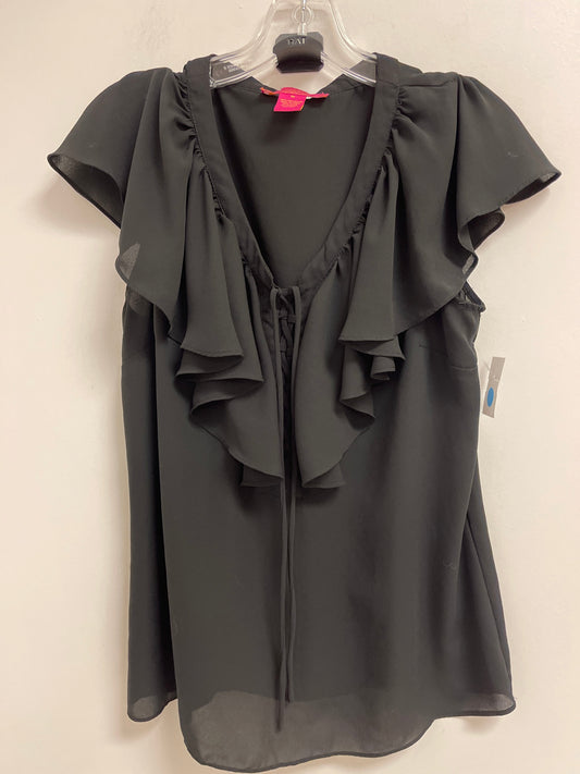 Top Short Sleeve By Catherine Malandrino In Black, Size: M