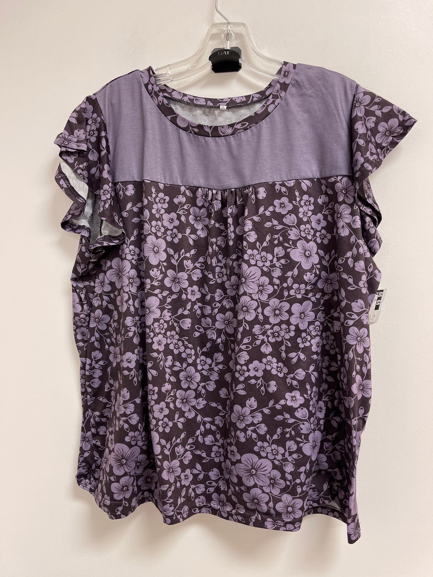 Top Short Sleeve By Clothes Mentor In Purple, Size: 2x