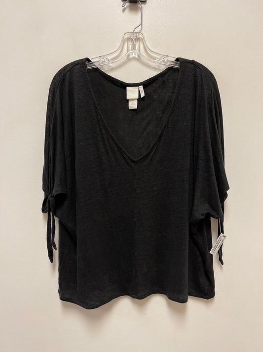 Top Short Sleeve By H&m In Grey, Size: L