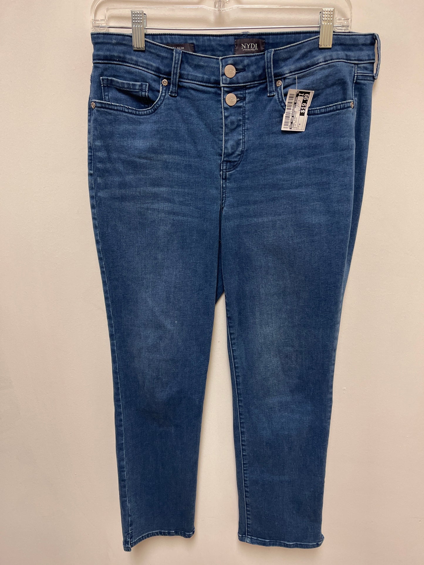 Jeans Straight By Not Your Daughters Jeans In Blue Denim, Size: 8