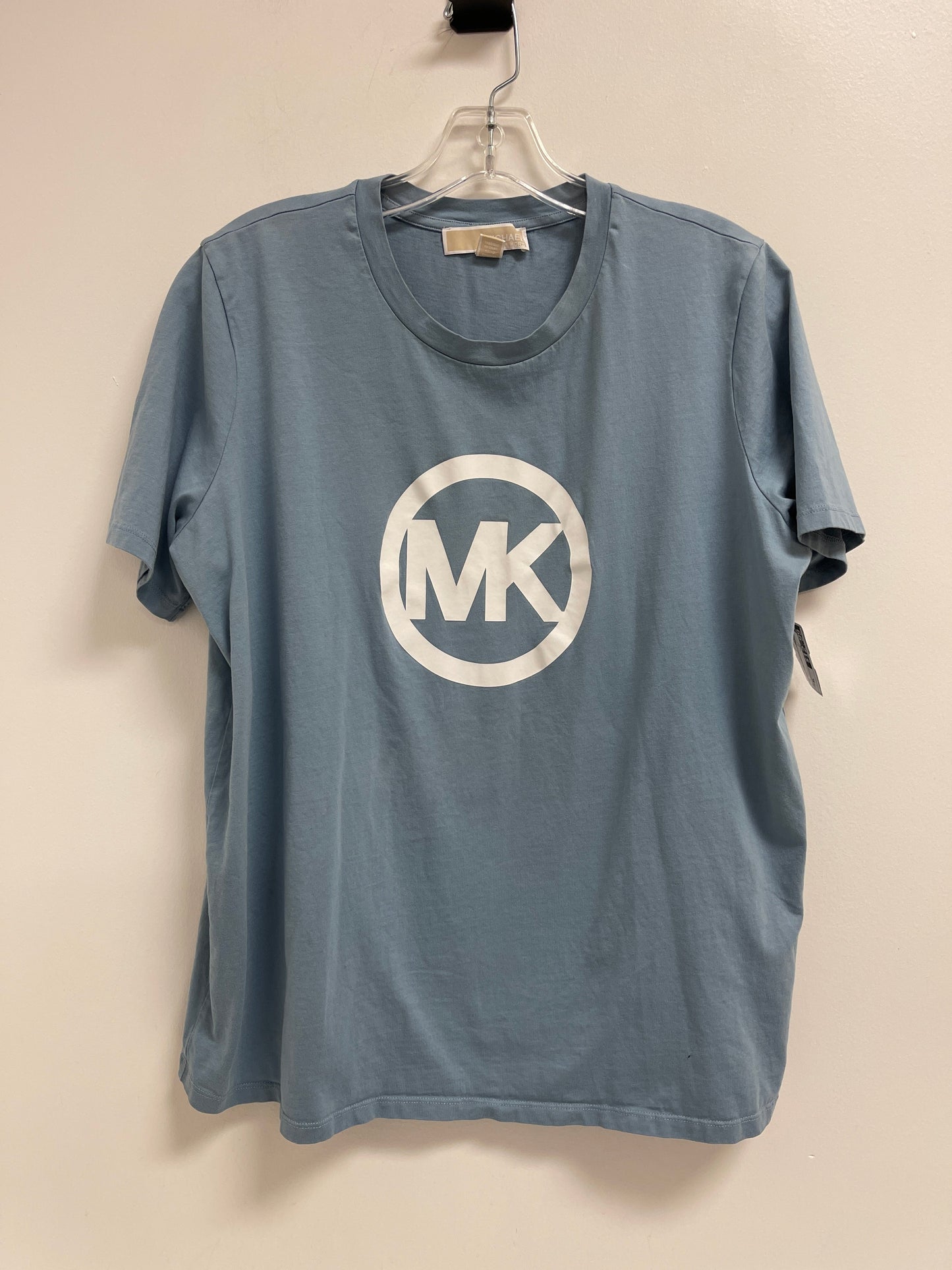 Top Short Sleeve By Michael By Michael Kors In Blue, Size: Xl