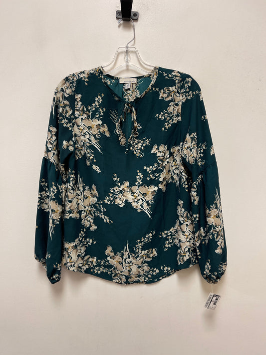 Top Long Sleeve By Allison Joy In Green, Size: Xs