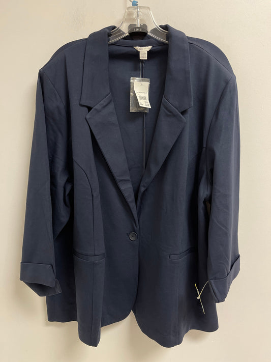 Blazer By Cato In Navy, Size: 4x