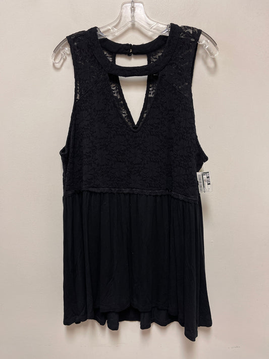 Top Sleeveless By Torrid In Black, Size: 1x