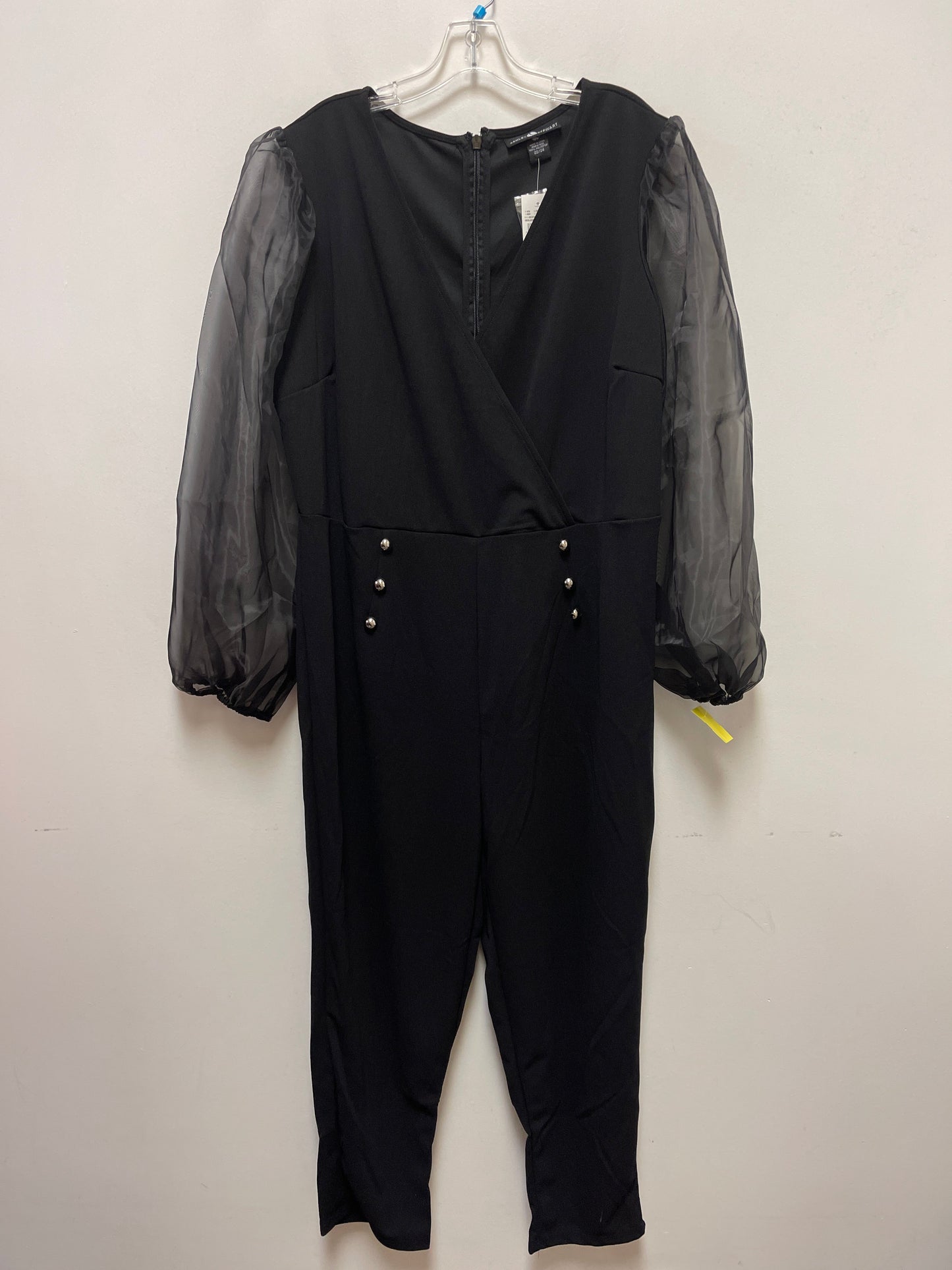 Jumpsuit By Ashley Stewart In Black, Size: 3x