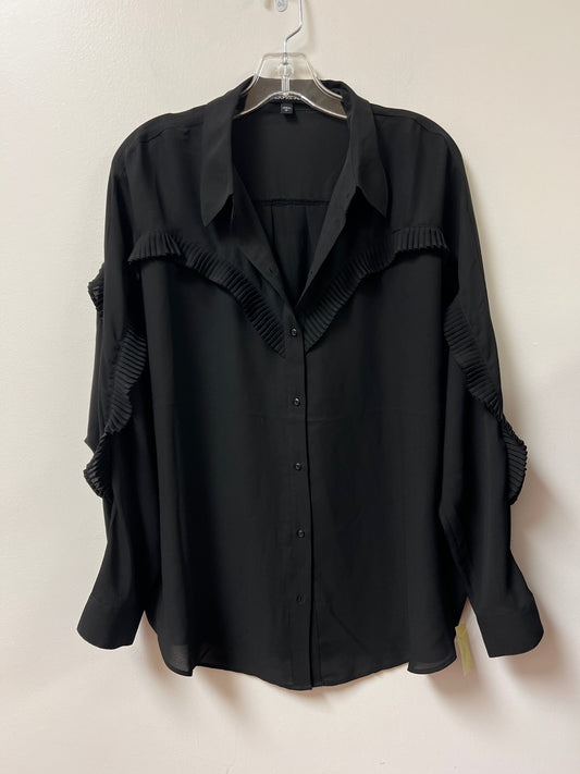 Top Long Sleeve By Express In Black, Size: L