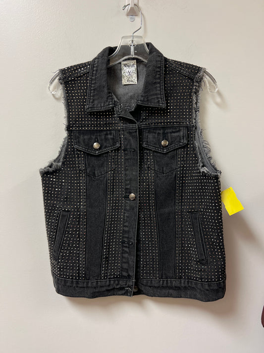 Vest Other By Vocal In Grey Denim, Size: M