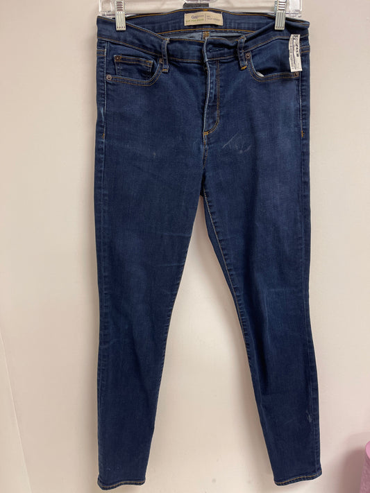 Jeans Skinny By Gap In Blue Denim, Size: 8