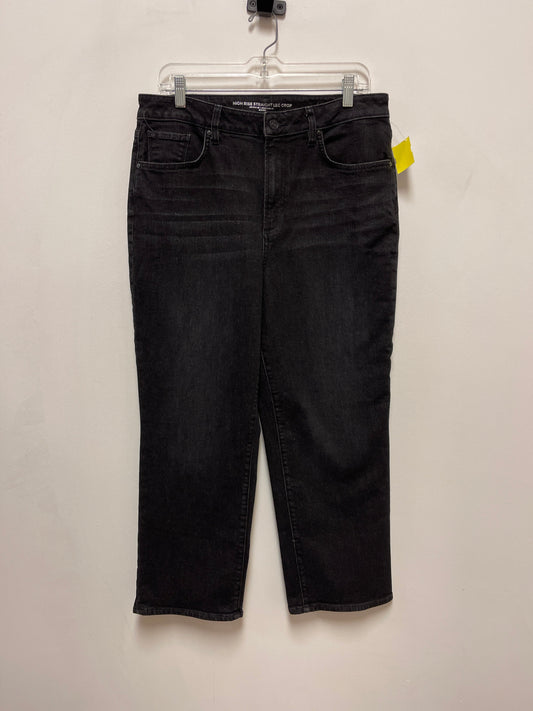 Jeans Cropped By Chicos In Black Denim, Size: 12