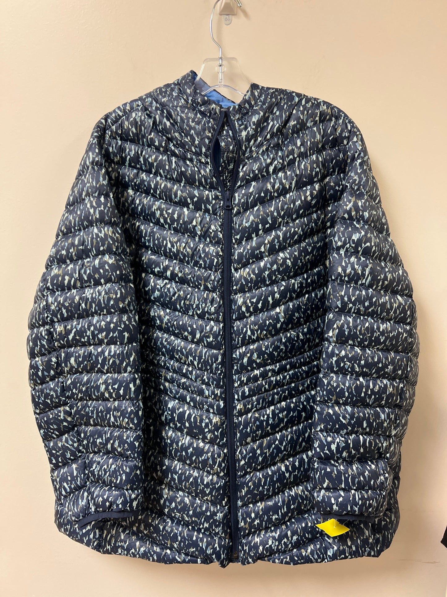 Jacket Puffer & Quilted By Lands End In Blue, Size: 2x