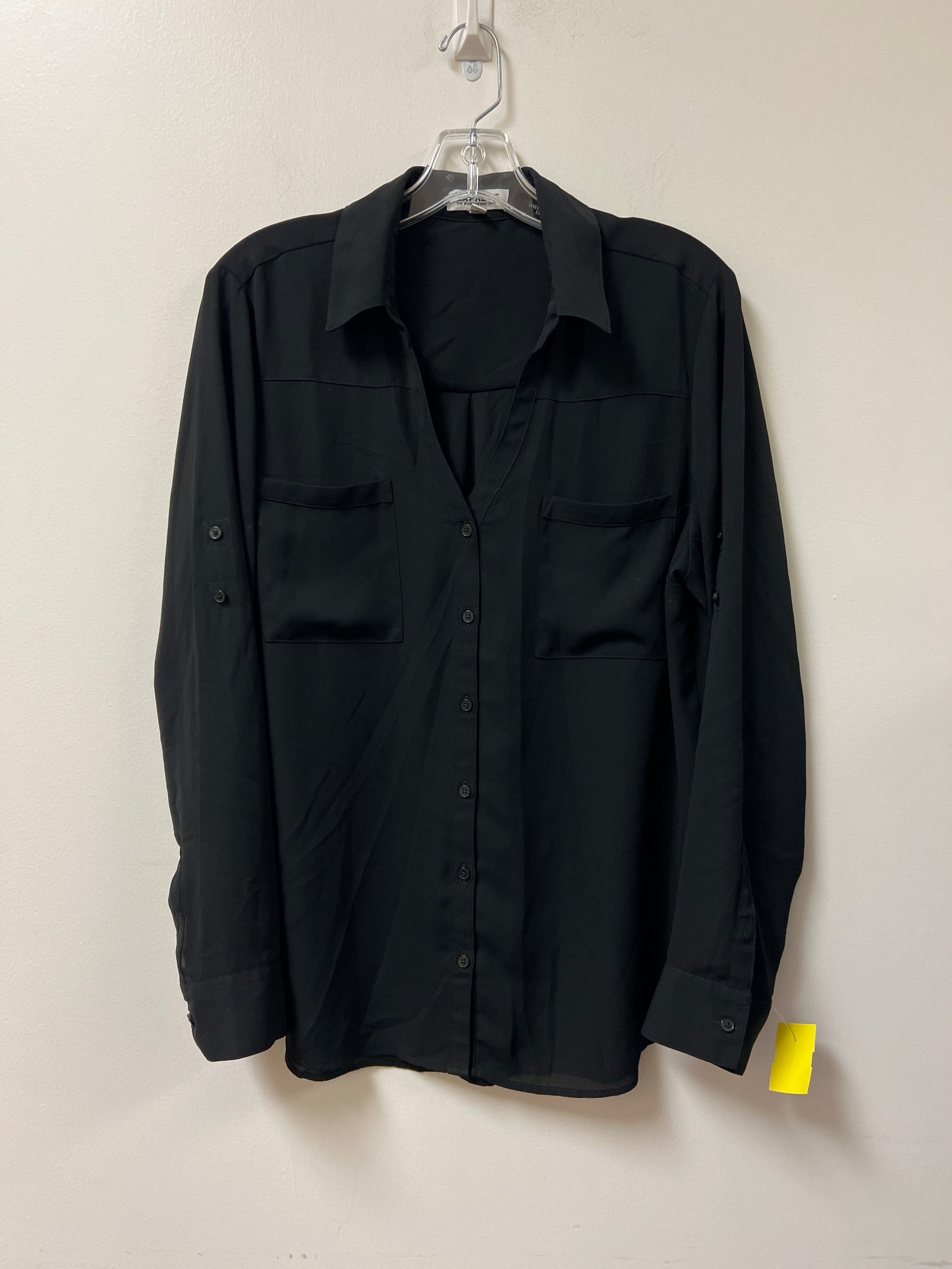 Top Long Sleeve By Express In Black, Size: L