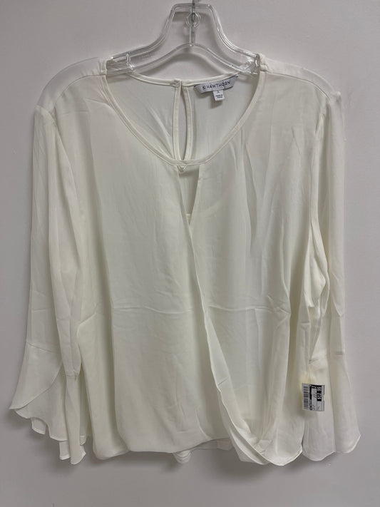 Top Long Sleeve By 41 Hawthorn In White, Size: L