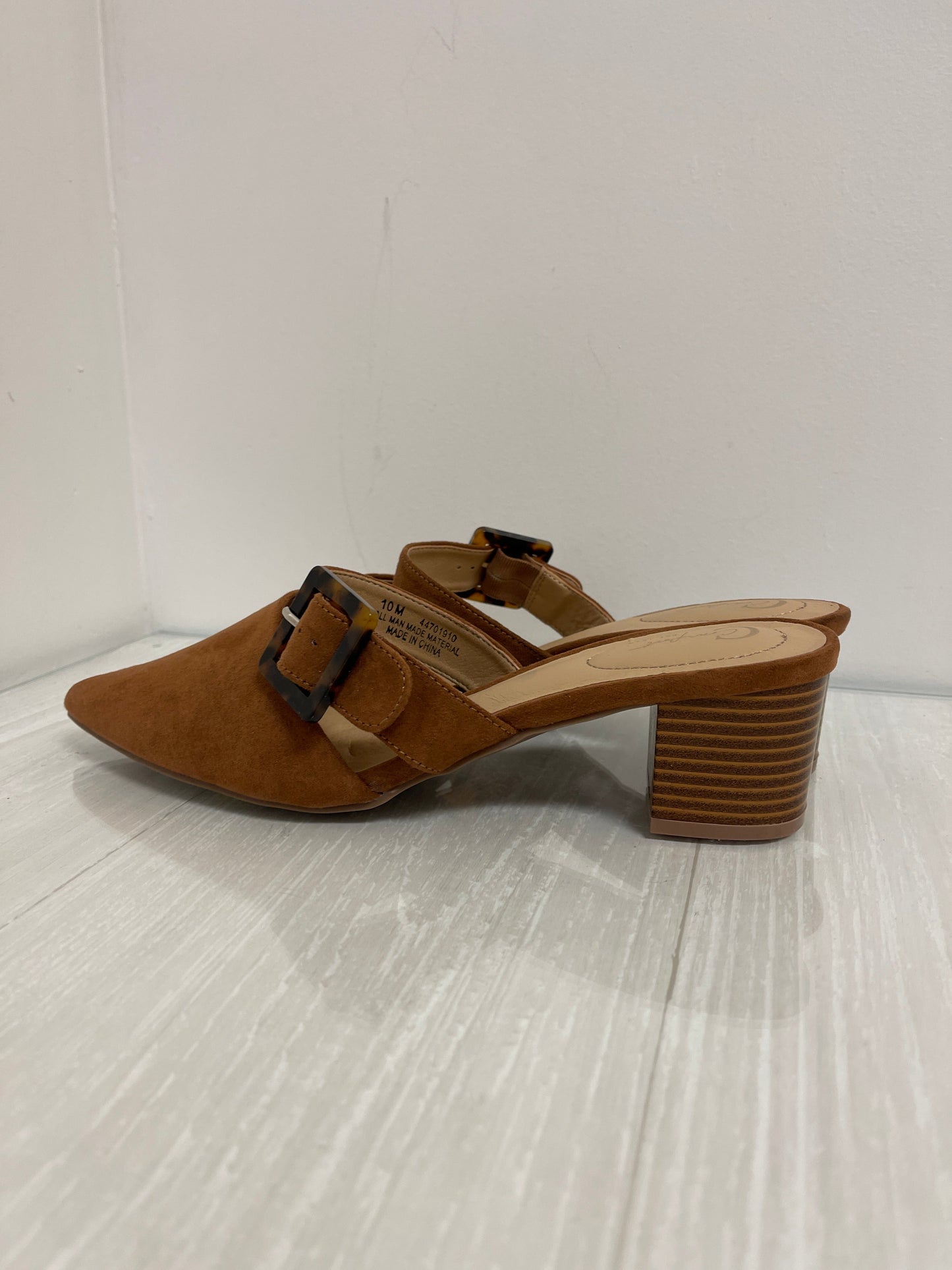 Shoes Heels Block By Comfort Casual In Brown, Size: 10