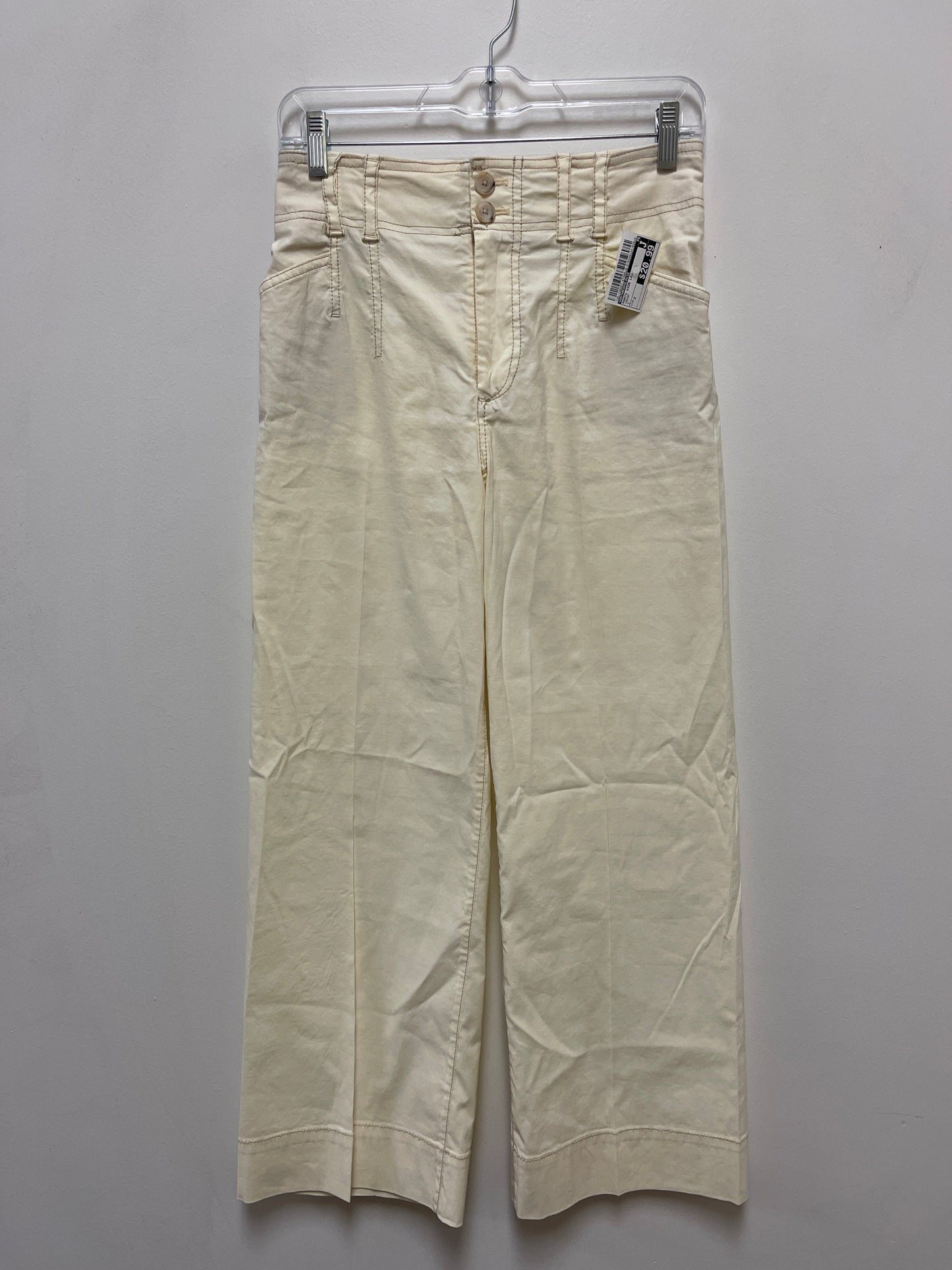 Pants Wide Leg By Anthropologie In Cream, Size: 2