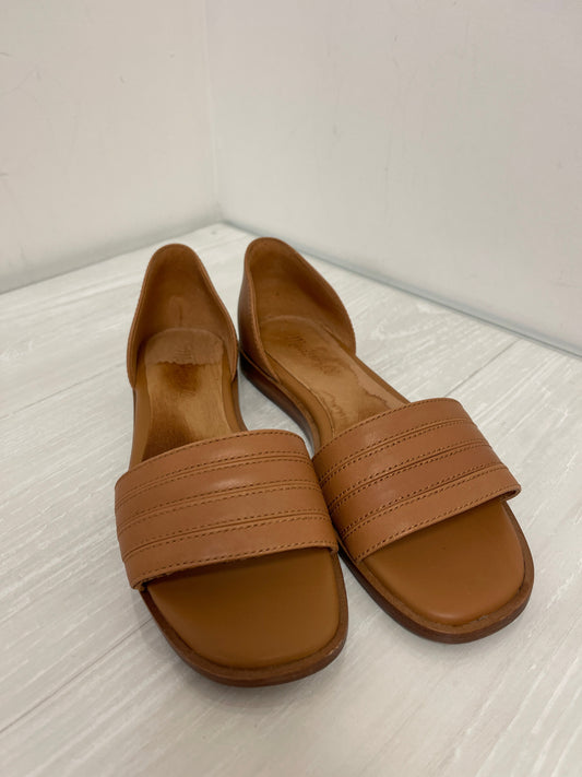 Sandals Flats By Madewell In Tan, Size: 6