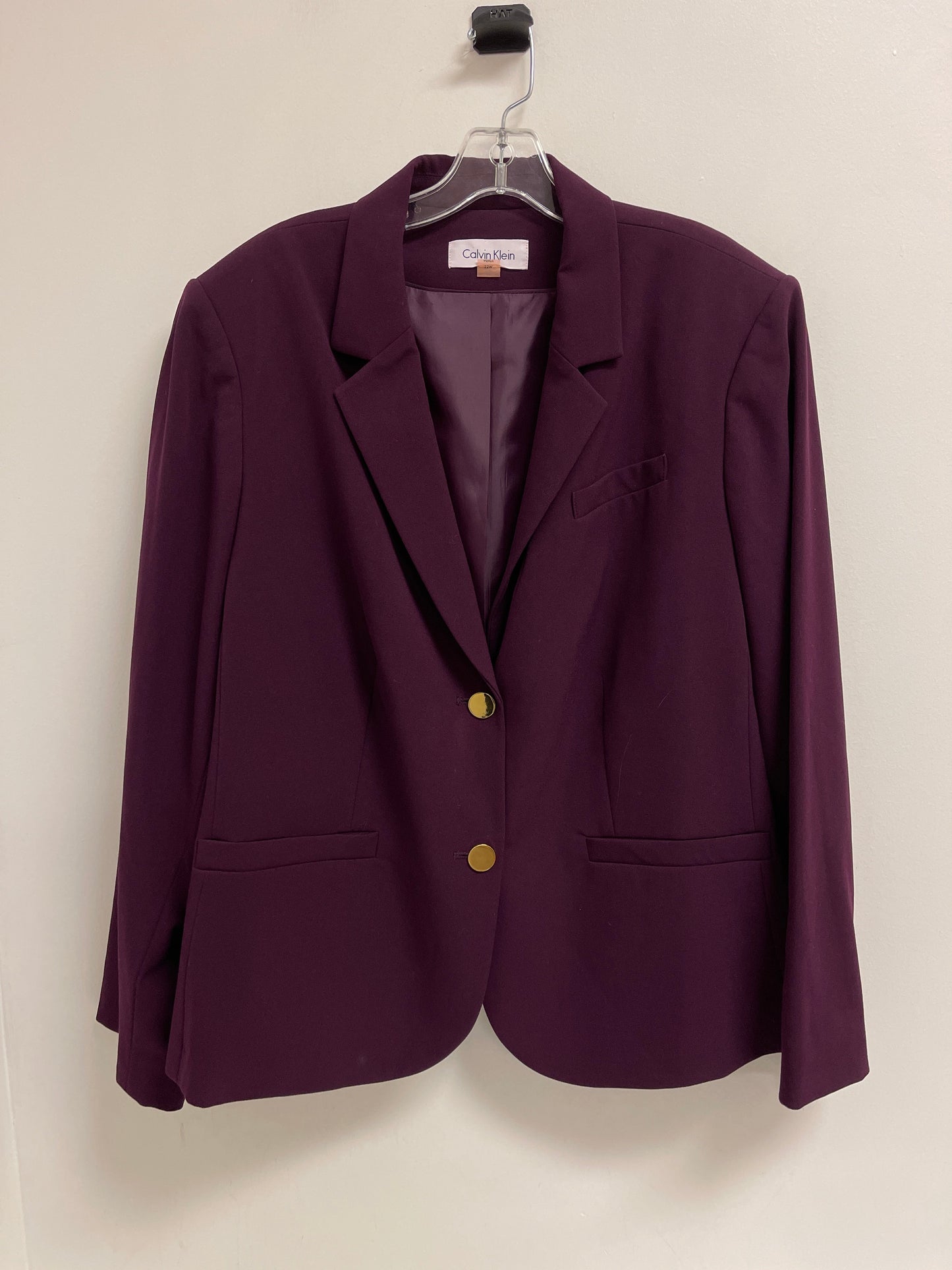 Blazer By Calvin Klein In Purple, Size: 2x