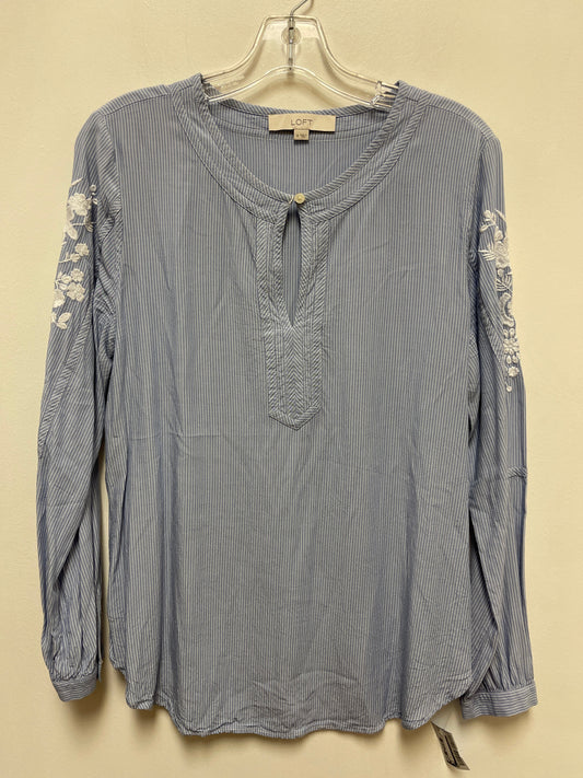 Top Long Sleeve By Loft In Blue, Size: M