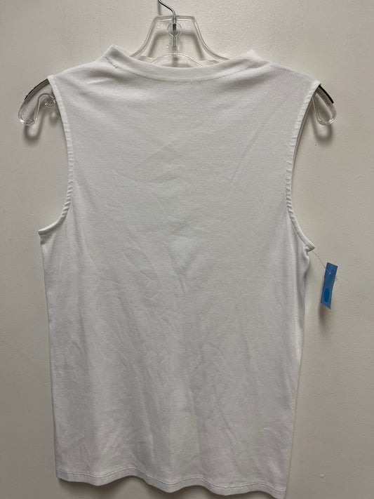 Top Sleeveless By Everlane In White, Size: L